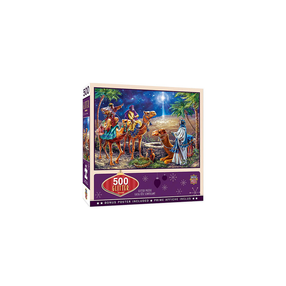 Photos - Jigsaw Puzzle / Mosaic Masterpieces MP Holiday Glitter Puzzle (500pcs) (Three Magi)
