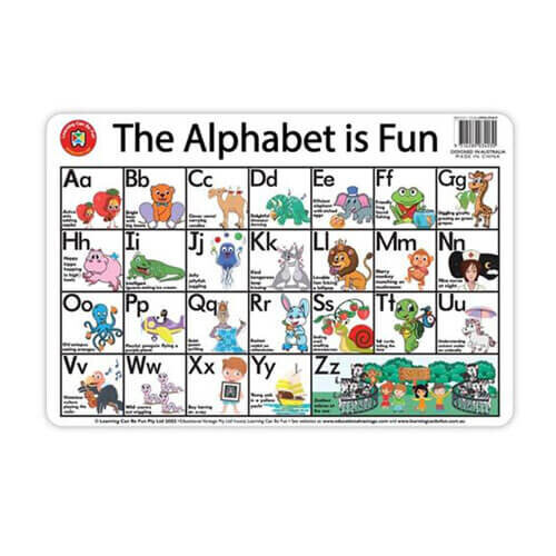 Learning Can Be Fun Placemat (Alphabet)