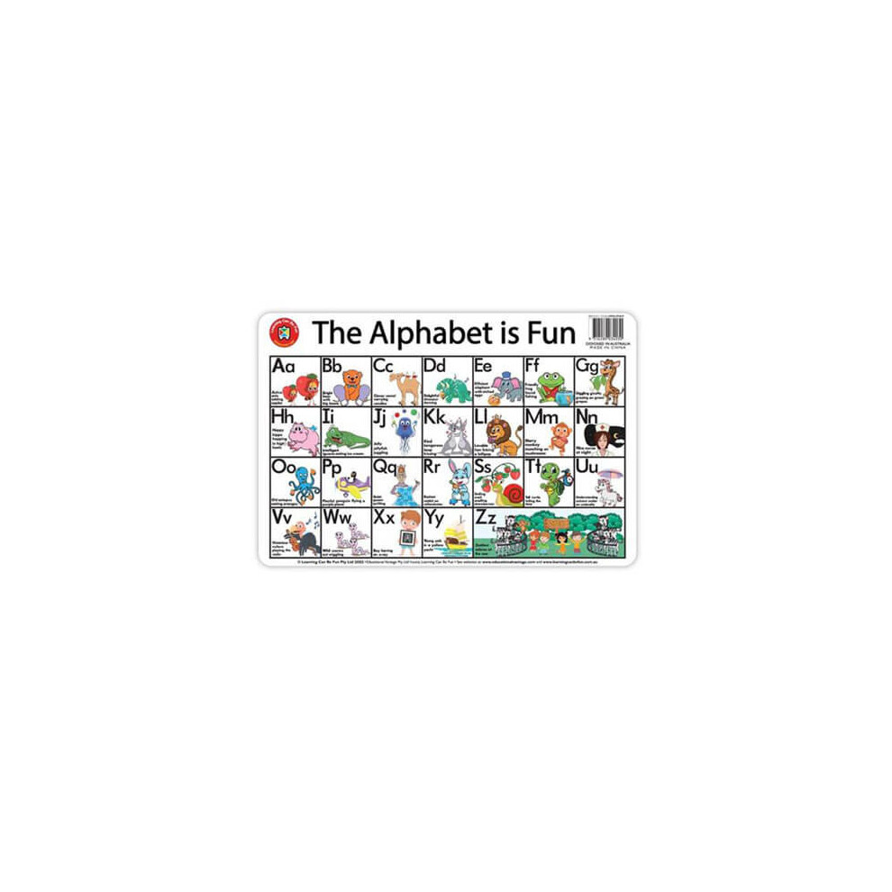Learning Can Be Fun Placemat (Alphabet)