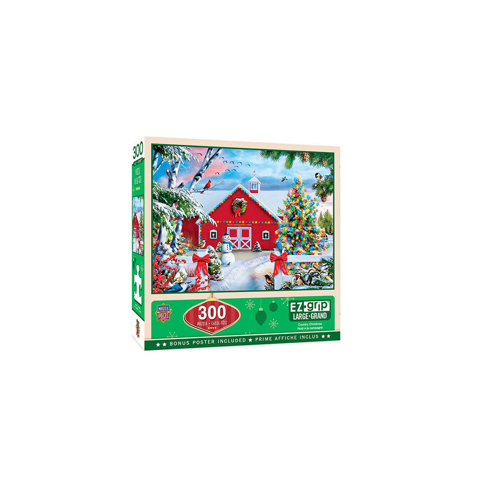 Photos - Jigsaw Puzzle / Mosaic Masterpieces MP Holiday EZ Grip Puzzle (300s)  (Country Xmas)