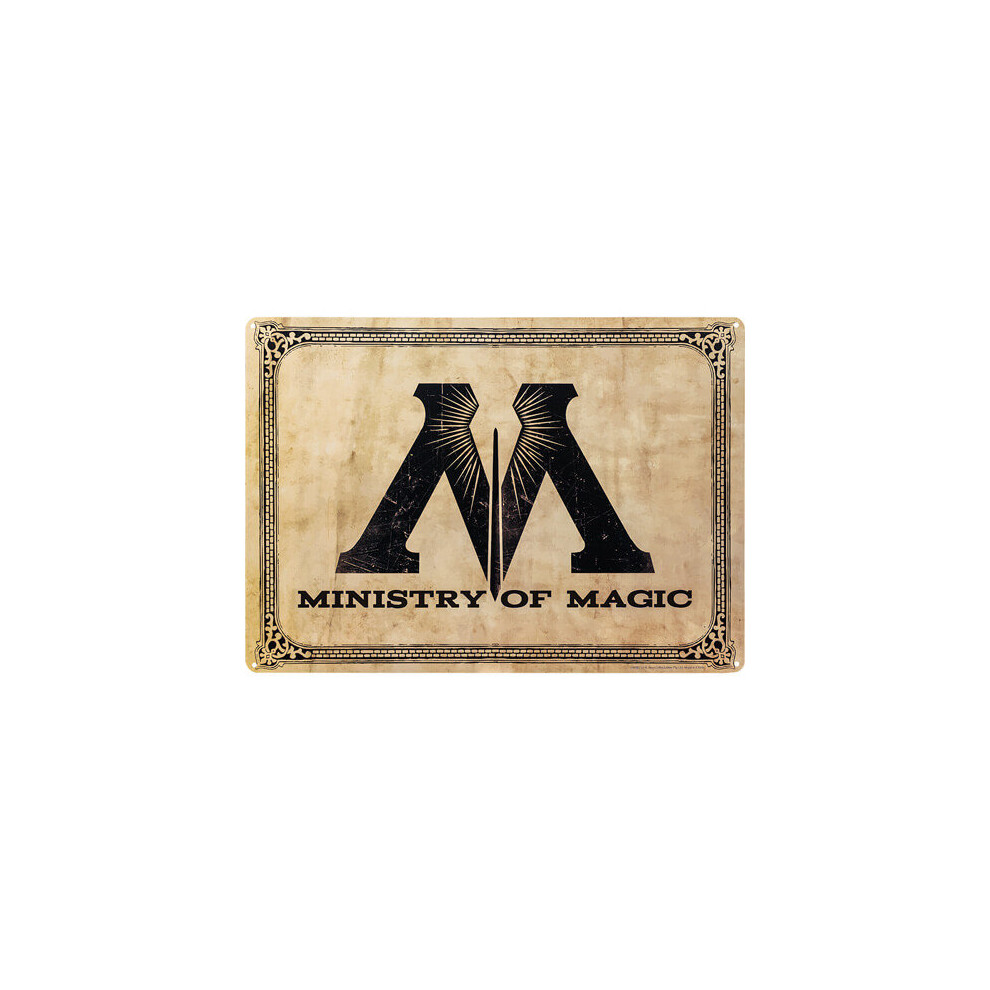 Harry Potter A3 Tin Sign (Ministry Magic)