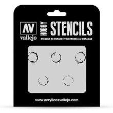 Vallejo Stencils AFV Markings (Drum Oil)