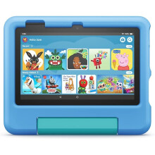 Amazon Fire 7 Kids Tablet - 7-inch Display, 16 GB, Blue - 12th Gen (2022) | Kid-Proof Case, Parental Dashboard | P8AT8Z