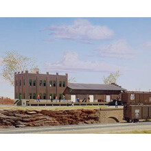 Walthers Cornerstone N Modelo do Modelo de Water Street Freight Terminal Kit 11 x 3-1/2 """" 27,5 x 8,7cm