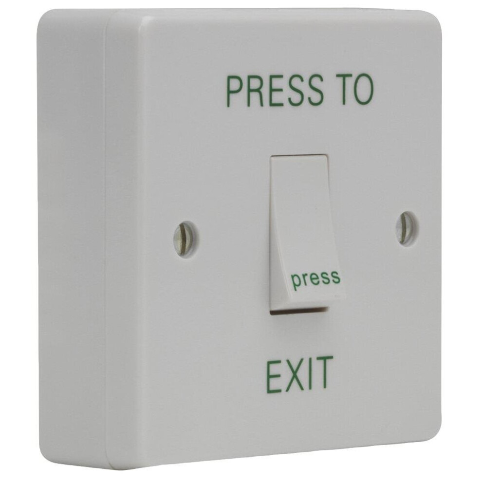 Defender Security Def-0664 1 Gang Press To Exit Switch And Surface Box 5051259168503