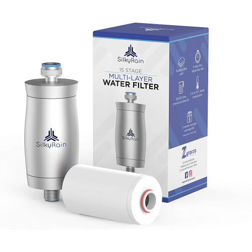 Silky Rain Water Softener Shower Filter. Reduces Hard Water and Makes