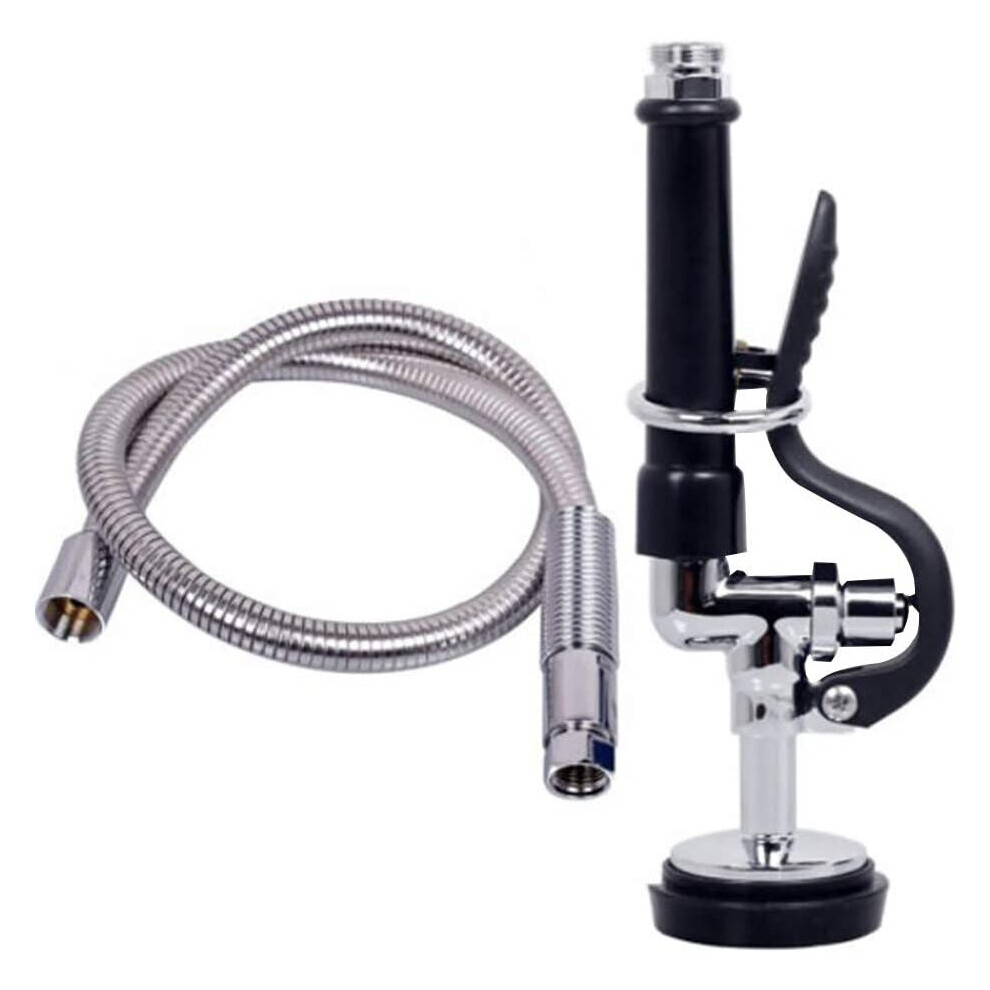 Koet Pre-Rinse Spray Head Pull Down Faucet Tap High Pressure Sprayer Stainless Steel W/Handle Grip & Hose Heavy Duty For Hotel Restaurant Home 694341450275