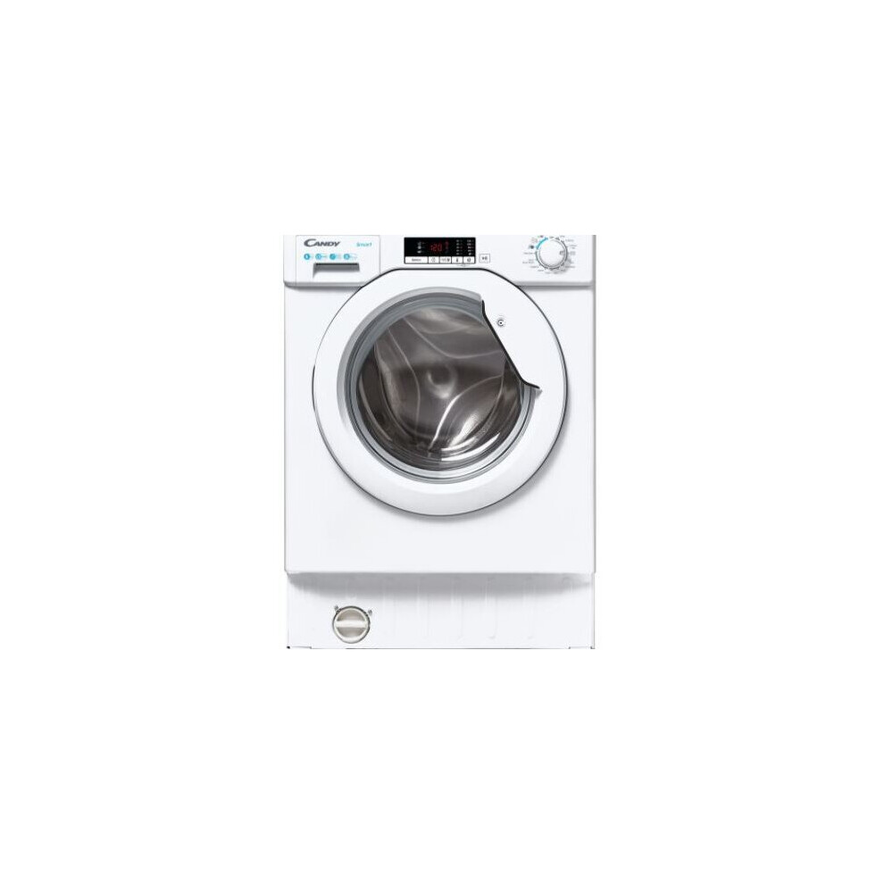 Candy CBW 48D2E Integrated Washing Machine - 8kg - 1400 rpm - White - CBW48D2E