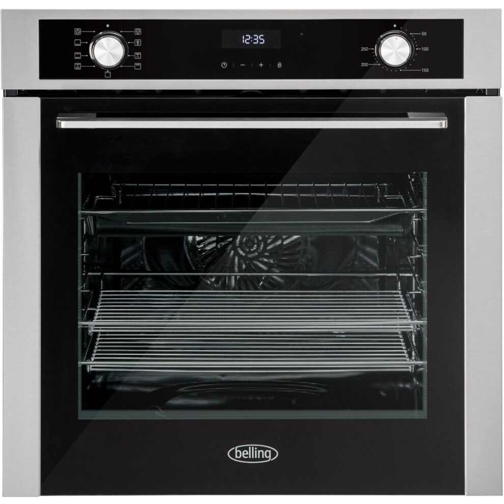 Belling ComfortCook BI603MF Stainless Steel Built-In Electric Single Oven - A Rated - 444411627