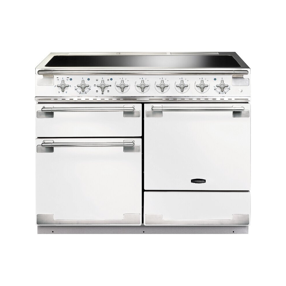 Rangemaster ELS110EIWH Elise White 110cm Induction Range Cooker - A Rated - 100370