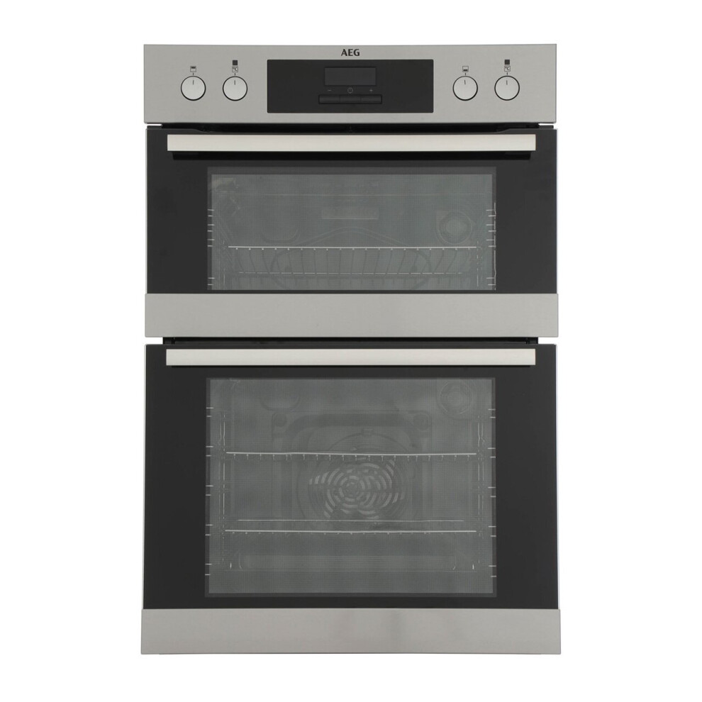AEG SurroundCook Built-In Electric Double Oven - Stainless Steel - A Rated - DEB331010M