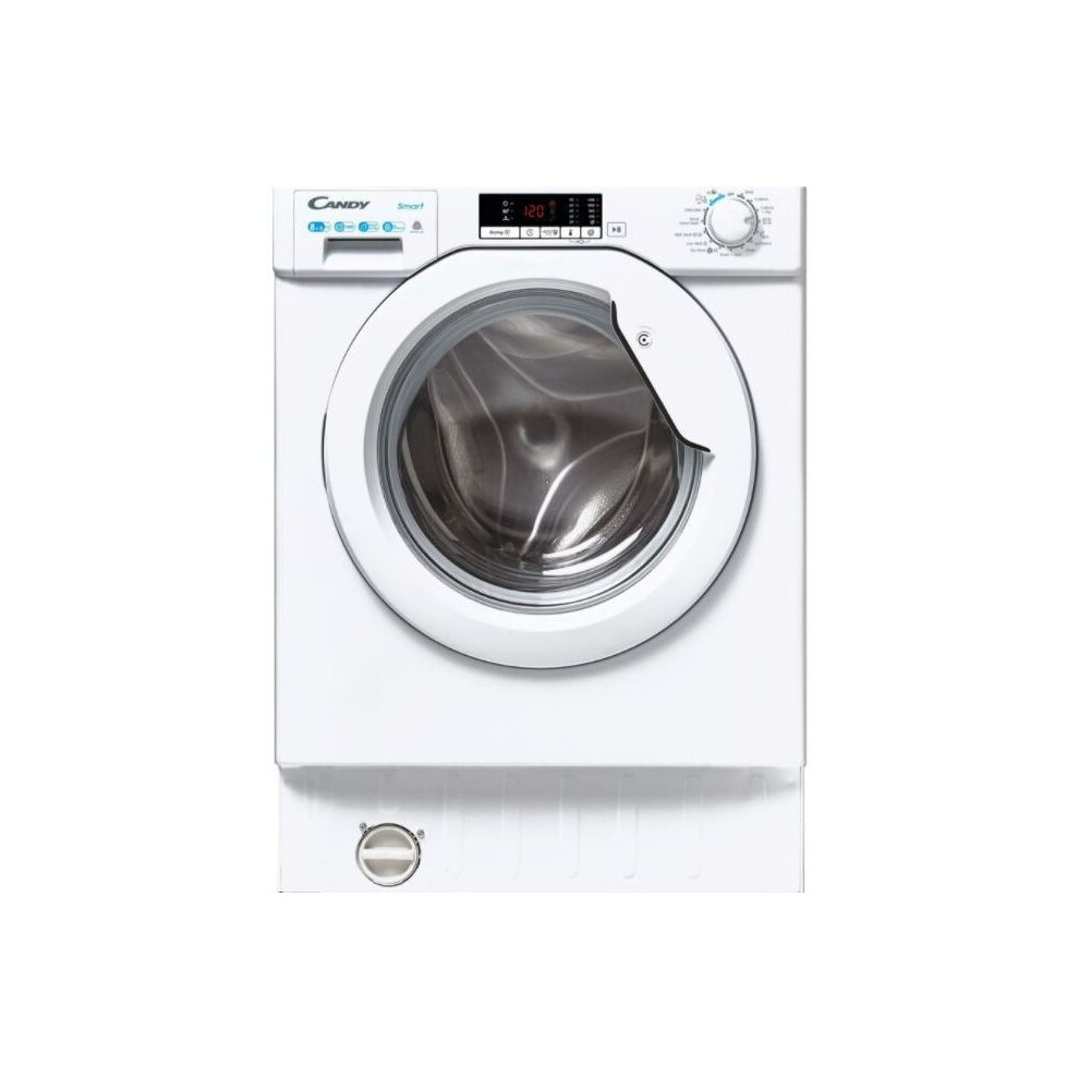 Candy Cbd 485D2e Integrated Washer Dryer - 8Kg - 1400 Rpm - Cbd485d2e White