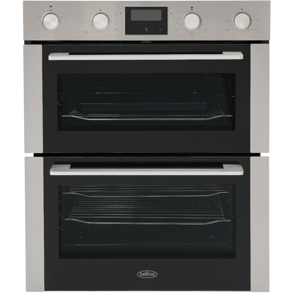Belling BI703MFC Stainless Steel Built-In Electric Double Oven - A Rated - 444411631