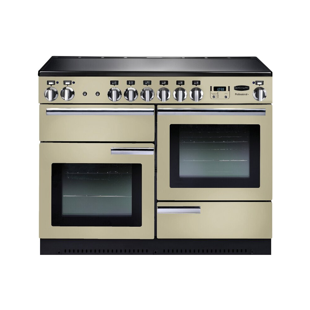 Rangemaster PROP110EICR/C Professional Plus Cream with Chrome Trim 110cm Induction Range Cooker - A Rated - 91770