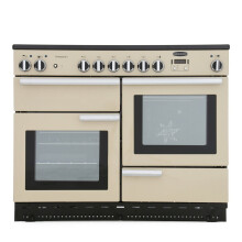 Rangemaster PROP110ECCR/C Professional Plus Cream with Chrome Trim 110cm Ceramic Range Cooker - A Rated - 91870