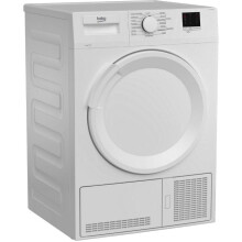Beko DTLCE80041W 8kg Condenser Tumble Dryer - White, Freestanding, B Rated, 15 Programs, Anti-Crease