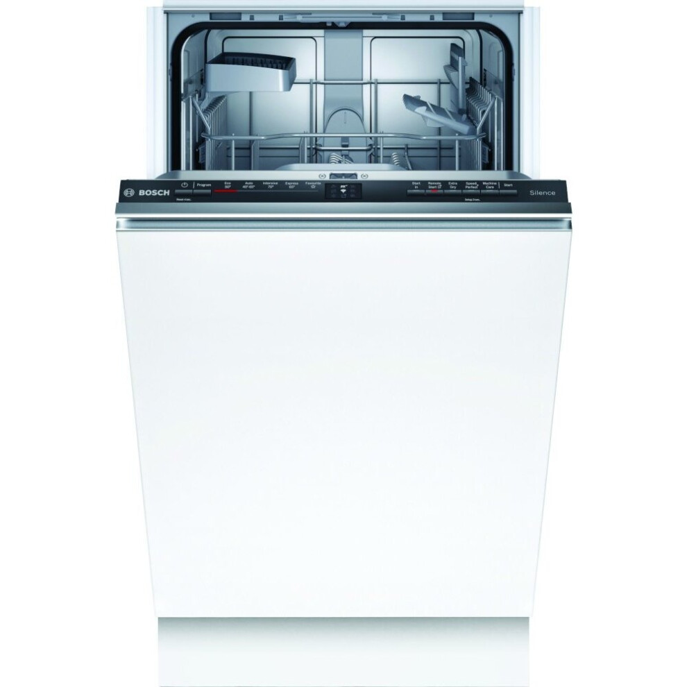 Bosch Serie 2 Built-In Fully Int. Slimline Dishwasher - Integrated - Spv2hkx39g Black