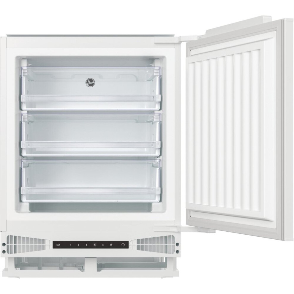Hoover Static Built-Under Freezer - White - Integrated - HBFUP140NKE/1