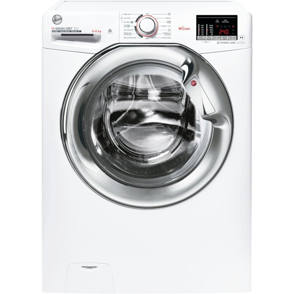 Hoover White H3ds 4965Dace Washer Dryer - 9Kg - 1400 Rpm - C Rated - Freestanding - H3ds4965dace