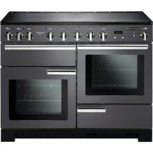 Rangemaster PDL110EISL/C Professional Deluxe Slate with Chrome Trim 110cm Induction Range Cooker - Grey - A Rated - 105910
