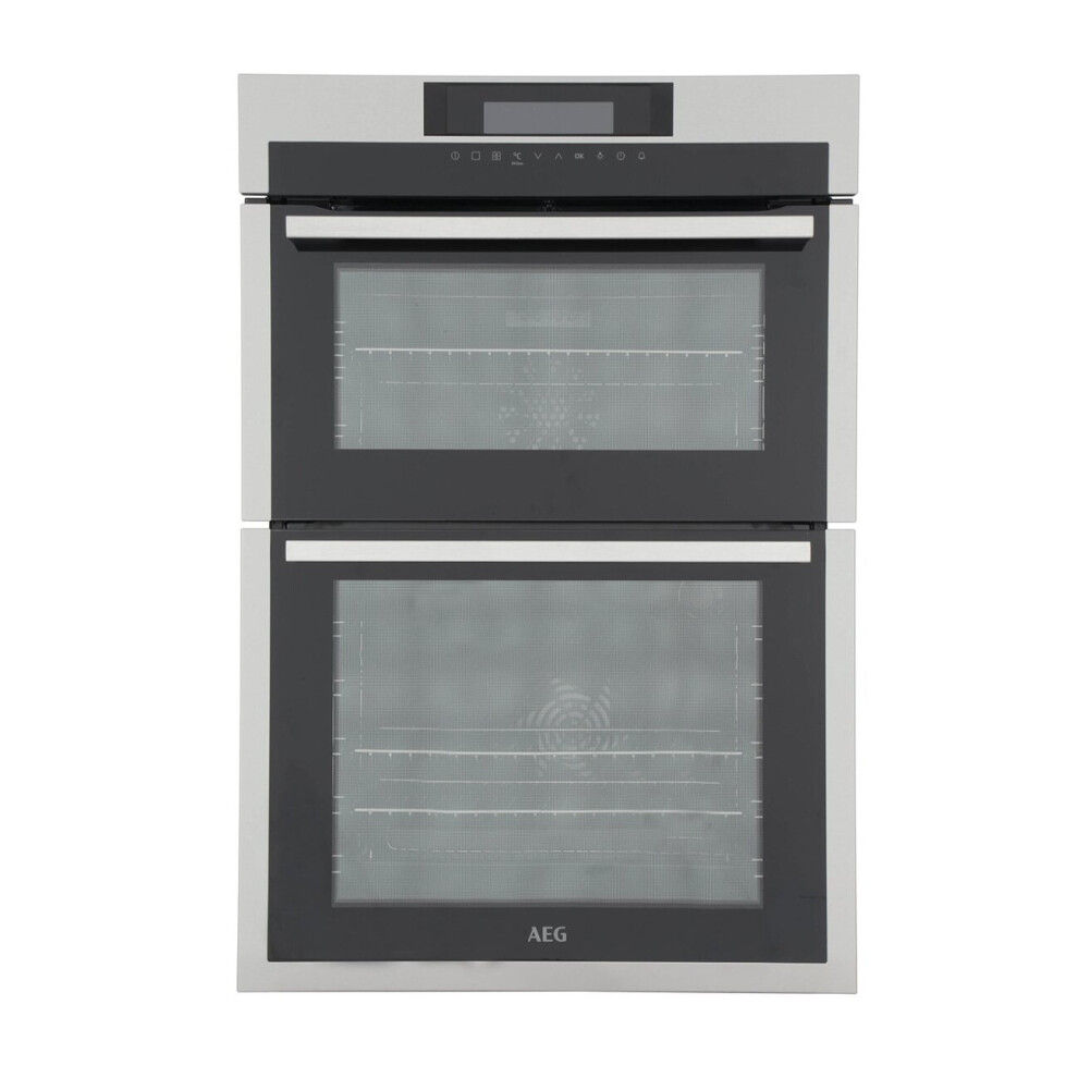 AEG SurroundCook Built-In Electric Double Oven - Stainless Steel - A Rated - DCE731110M
