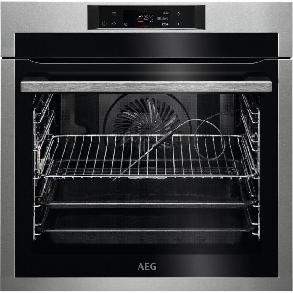 AEG Built-In Electric Single Oven - Stainless Steel - A++ Rated - BPE742380M
