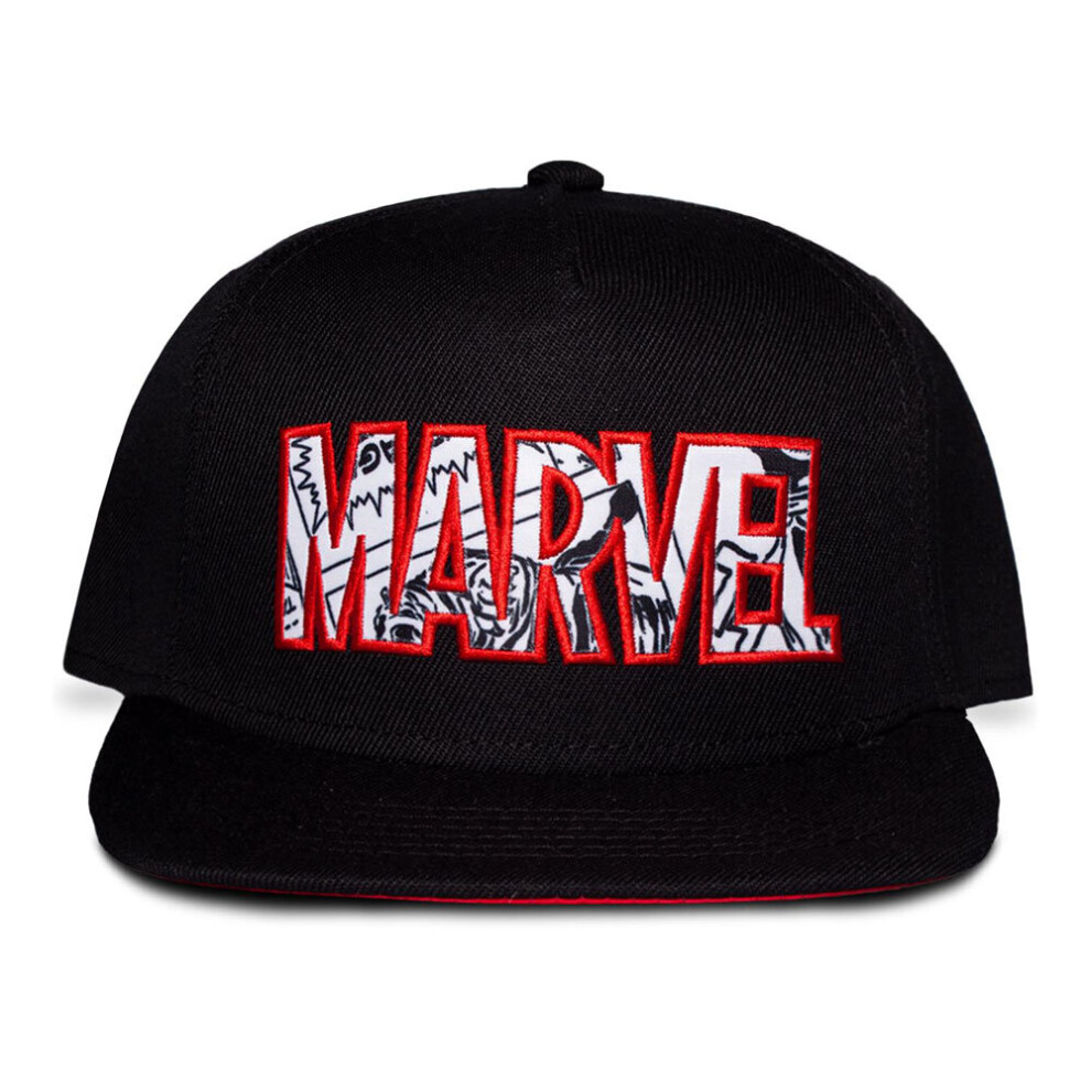 MARVEL COMICS Logo Snapback Baseball Cap