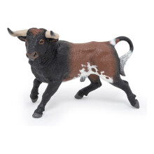 Figurina Toro Coraggioso - Papo - Animali della fattoria - Marrone - Per bambini di 3 anni e oltre