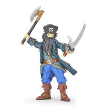 Figurine Papo Blackbeard - Pirate Multi-couleurs, Collection de Jouets, Id?al pour les Enfants et les Passionn?s d'Histoire.