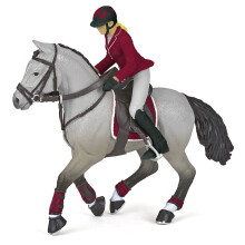 Figurina Cavallo da concorso e la sua cavallerizza - Papo - Per Bambini - Misto - 51563