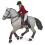 Figurina Cavallo da concorso e la sua cavallerizza - Papo - Per Bambini - Misto - 51563 1