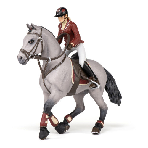 Figurina Cavallo da concorso e la sua cavallerizza - Papo - Per Bambini - Misto - 51563 1