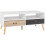 Seconique Nordic 2 Drawer Coffee table White/Distressed Effect - Metal Handles 1