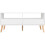 Seconique Nordic 2 Drawer Coffee table White/Distressed Effect - Metal Handles 3