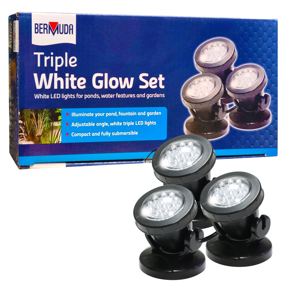 Underwater Pond Lights 3 LED Spot Light Warm White