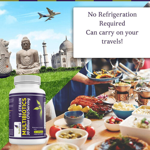 16 strain probiotic bacterial cultures by NutriZing - 30bn CFUs/Serving 2