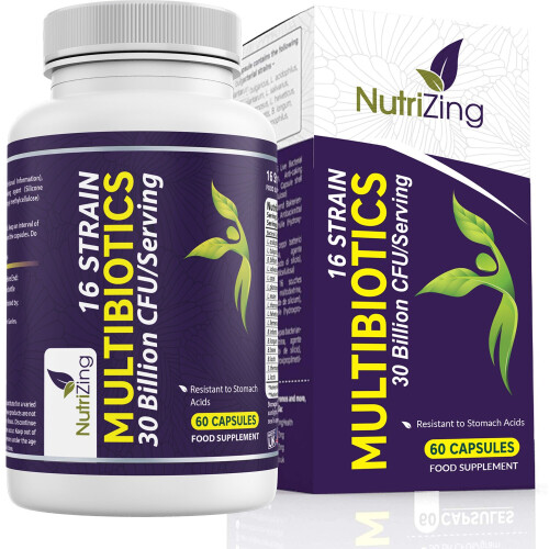 16 strain probiotic bacterial cultures by NutriZing - 30bn CFUs/Serving