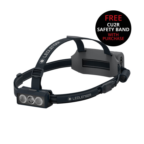 (Grey) NEO9R Running Head Torch with Chest Strap 1