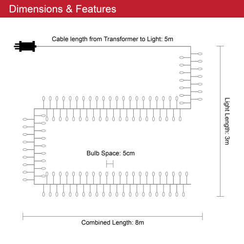 (Silver) The Christmas Workshop 480 Micro LED Cluster Lights 1
