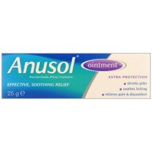 Anusol Ointment – Proven Formula Shrinks Piles, Relieves Discomfort, Soothes Itching & Lubricates – 25 g (Pack of 1)