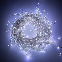 (Silver) The Christmas Workshop 480 Micro LED Cluster Lights
