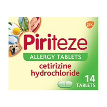 Piriteze Antihistamine Allergy Relief Tablets, Cetirizine 14s