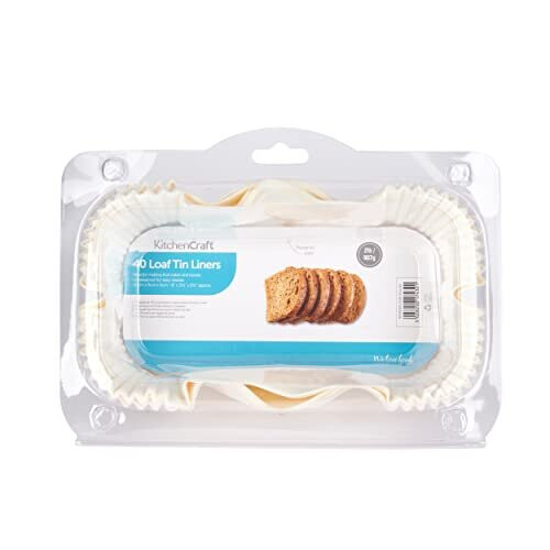 KitchenCraft Κάλυμμα Ταψιού Ψωμιού, Αντικολλητικό, 20 x 9 εκ., Πακέτο 40 Τεμ.