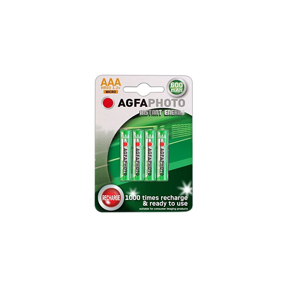 4 x AGFA AAA NiMh Cordless Telephone Rechargeable Batteries-Binatone, BT (inc Diverse, Studio, Graphite, etc–NOT SYNERGY), Doro, iDect, MagicBox,