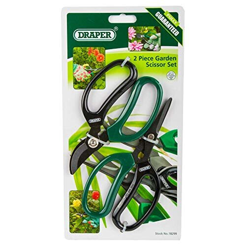 Draper Draper 18299 Garden Scissors, Precision Pruning Floristry, Pack of 2 1