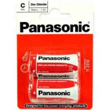 Panasonic R14RZ-2BP Zinc Chloride C Size Battery - 2 Packs