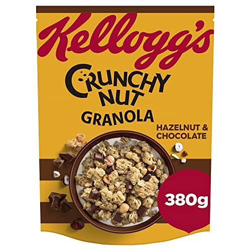 Kelloggs Kellogg's Crunchy Nut Hazelnut & Chocolate Granola Bag, 380g