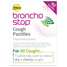 Bronchostop Cough Pastilles – Traditionally Used to Relieve Any Type of Cough - Pack of 40 On-the-Go Pastilles