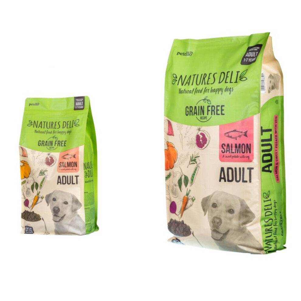 (2kg) Natures Deli Grain Free Dog Food Salmon and Sweet Potato