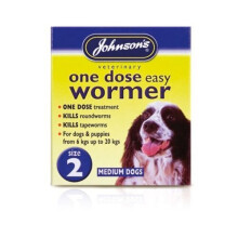 OnlineDiscountStore Medium upto 20 kg - Johnsons One Dose Easy Wormer Tablet Worming Dogs Dewomer
